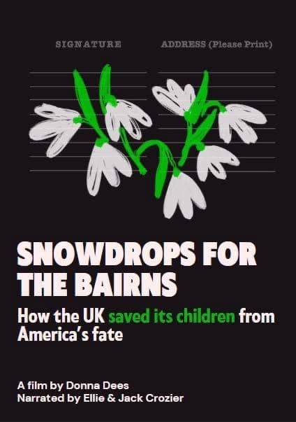Snowdrops for the Bairns Banner